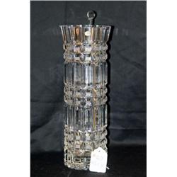 LEAD CRYSTAL VASE 12.5" HIGH MADE IN RUSSIA
