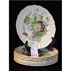 SET OF 8 ROYAL DAULTON 8.5" "THE KIRKWOOD" DESSERT