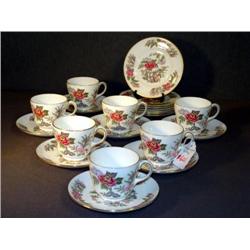 "CATHAY" WEDGWOOD CUPS, SAUCERS AND TEA PLATES; SE