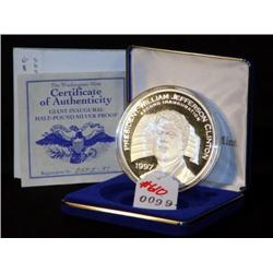 WASHINGTON MINT 1997 CLINTON INAUGURATION SILVER