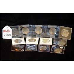 LOT OF 13 HALF DOLLARS INCL STANDING LIBERTY AND S