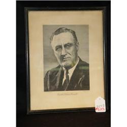 STEEL ENGRAVING OF FDR BY GUILD ENGRAVERS, 1933