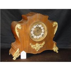 FRENCH STYLE ORMOLU MOUNTED MANTLE CLOCK