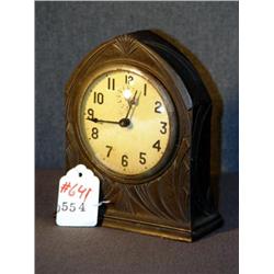 ART NOUVEAU INGRAHAM ALARM CLOCK