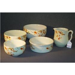 LOT 5 PCS HALL KITCHENWARE INCL PITCHER