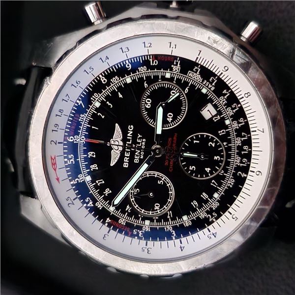 Breitling for Bentley Motors 30 Second Chronograph Wristwatch