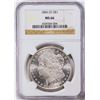 Image 1 : 1884-CC $1 Morgan Silver Dollar Coin NGC MS66