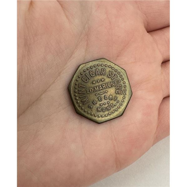 Mint Cigar Store Shelby Montana Trade Token