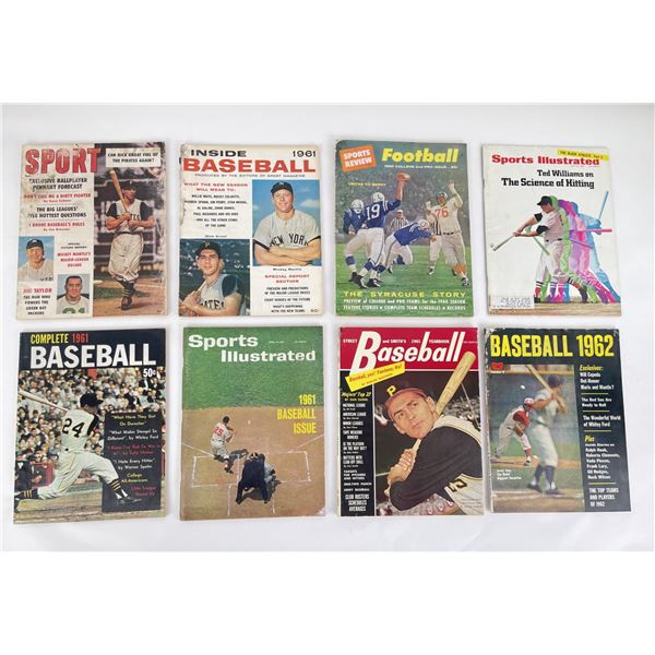 Collection of Football and Baseball Magazines