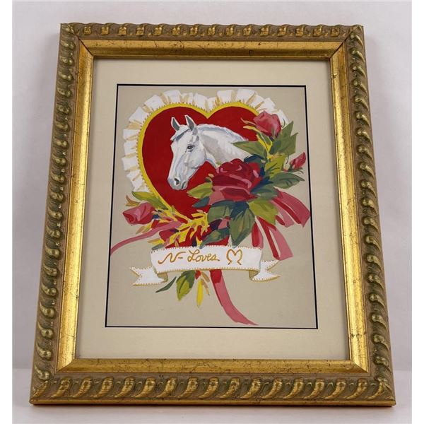 Nicholas Firfires Gouache Valentines Card Painting