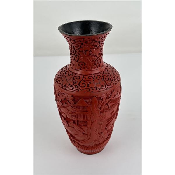 Antique Chinese Cinnabar Vase