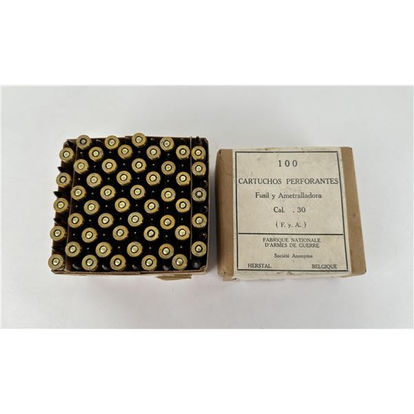 100 Rounds of .30 Caliber Spanish Rifle Ammo
