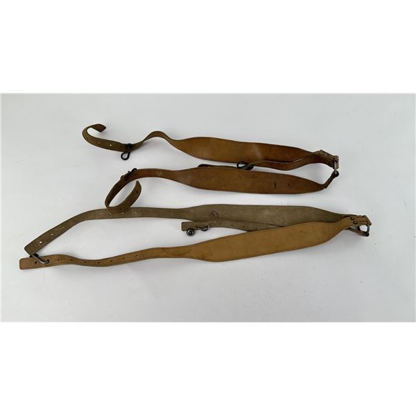 French Russet Leather Shoulder Straps