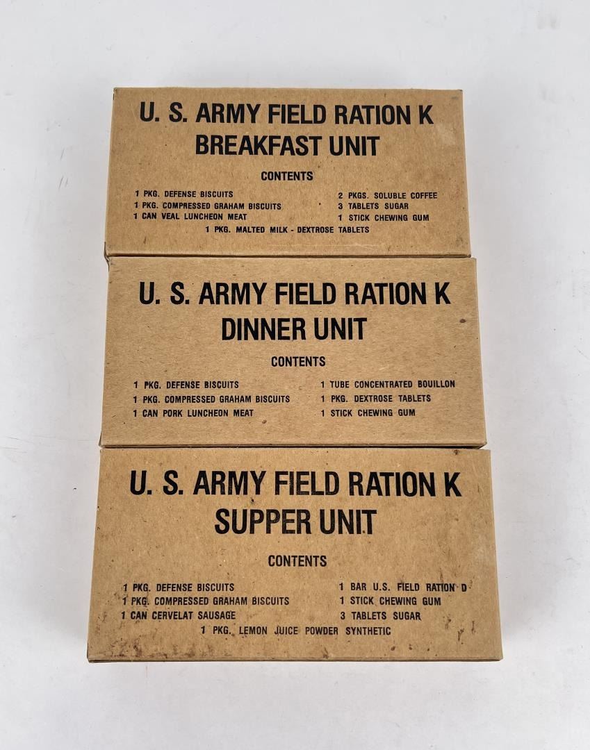WW2 Reproduction Brown K Ration Boxes