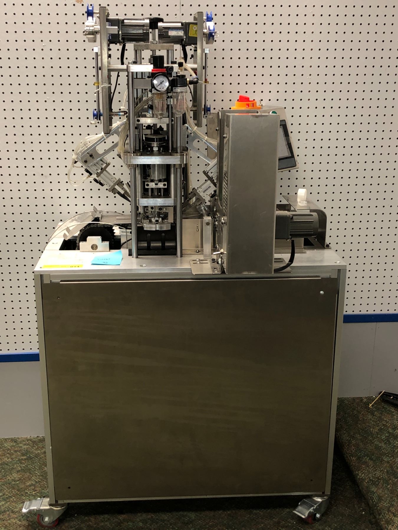 Commercial semi-automatic masks ear loop machine on castors (like new ...