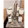 Image 2 : Group of 2 New Z-Lite decorative chrome chandelier (new in box)