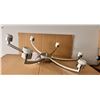 Image 2 : Group of 6 NEW Ulextra stainless steel chandeliers (1 open box)