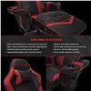 Image 3 : RESPAWN-900 Racing Style Gaming Recliner, Reclining Gaming Chair, in Red (RSP-900-RED)