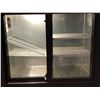 Image 2 : Beverage-Air 48in black counter height sliding glass door backbar refrigerator w/ left side compress