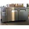 Image 1 : Turbo-Air 59in narrow depth solid door undercounter refrigerator on wheels w/ side mounted compresso