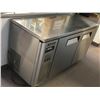 Image 2 : Turbo-Air 59in narrow depth solid door undercounter refrigerator on wheels w/ side mounted compresso