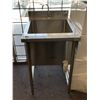 Image 2 : Commercial free standing single bowl stainless steel sink - approx. 2ft wide x 30in depth x 40in hei