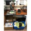 Image 2 : Group of assorted restaurant & misc items - includes hot water dispenser / wireless Queuing system (