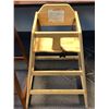 Image 2 : Set of 2 wooden baby high chairs