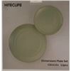 Image 2 : NEW Hiteclife 12 pc green dinnerware plate set (New in box)