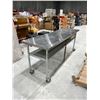 Image 1 : Restaurant grade stainless steel table w/ castors