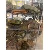 Image 2 : Rack full of US, Canadian Military knapsacks & misc. bags (RACK NOT INCLUDED)