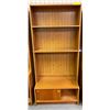 Image 1 : Teak shelf cabinet - made in Denmark (approx 31 1/2" W x 16" L x 68 1/2" H)