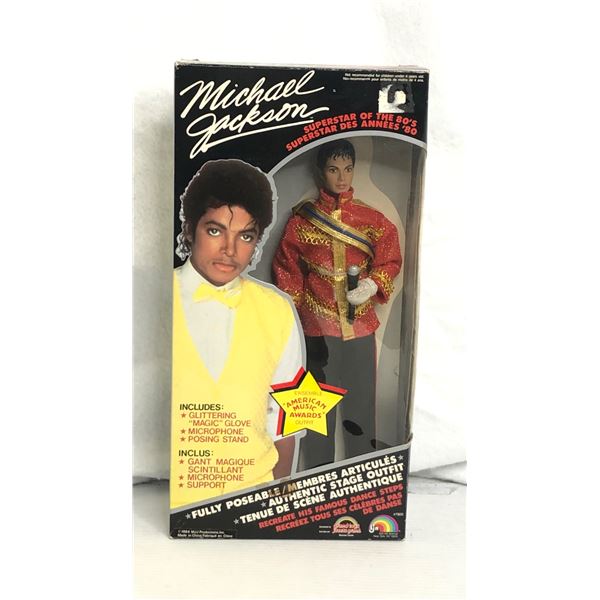 Vintage 1984 Michael Jackson grammy awards outfit superstar of the 80s doll (in box)