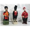 Image 1 : Group of 3 whiskey / vodka decanters - includes Canadian Mounty whiskey drinker man liquor decanter