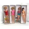 Image 1 : Group of 4 vintage Barbie dolls in swimsuits which also includes 1966 Japan Barbie etc