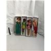 Image 2 : Group of 4 vintage Barbie dolls - includes horse lovin Barbie in cowboy outfit / Barbie in city spar