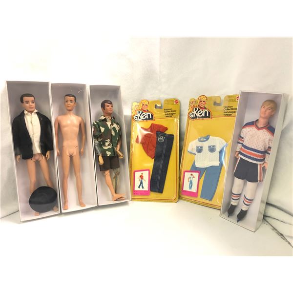 Group of 4 vintage dolls w/ 2 fashion collectibles pcs - includes Wayne Gretzky oilers action figure