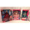 Image 1 : Group of 3 vintage Barbie dolls - includes 1998 very velvet Barbie (BNIB) / 1990 costume ball Barbie