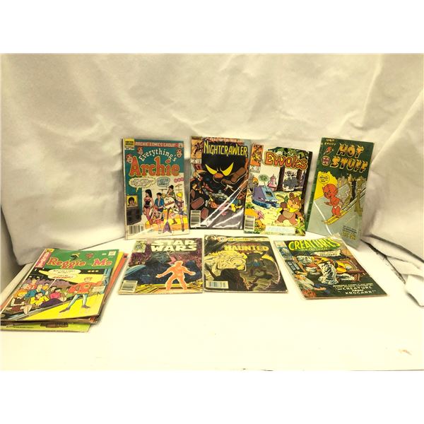 Group of 11 sealed comic books - includes Star Wars / Archie series / Marvel / Charlton comics etc