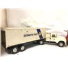 Image 2 : Group of 3 vintage toy trucks - includes Simon Snorkel fire truck / Automotive NAPA truck etc