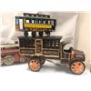 Image 3 : Group of 8 vintage toys - includes train / trolley / cast iron ice wagon bugey w/ horse etc