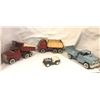 Image 1 : Group of 3 vintage toy pickup trucks - includes Tonka truck / Buddy L truck & Green army military Je