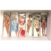 Image 1 : Group of 6 vintage Barbie dolls - includes Christie w/ glow in the dark costume / 1991 Shani dazzle 