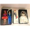 Image 1 : Group of 4 vintage Barbie dolls - includes 1959 collector's request commuters set Barbie / Blushing 