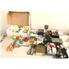 Image 1 : Group of vintage misc decorative items - open face spinning reel / ceramic decor /spoons & forks etc