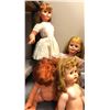 Image 3 : Group of 8 large assorted vintage creepy dolls - includes girl w/ gun in hand / baby dolls / talking