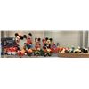 Image 1 : Shelf lot of assorted Mickey Mouse display figures - includes Mickey mouse telephone / trimmer set /