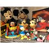 Image 2 : Shelf lot of assorted Disney display figures - includes Mickey mouse wooden doll / Mickey Mouse radi