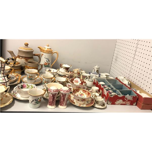 Large group of assorted tea sets - includes Royal Albert tea cups w/ plates / decorative tea pots et