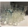 Image 3 : Group of assorted wine glasses / champagne glasses / glass cups / shot glasses etc - approx 70